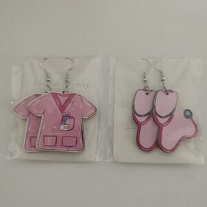 Medical Field Statement Earrings Novelty Fashion Jewelry Lot/2